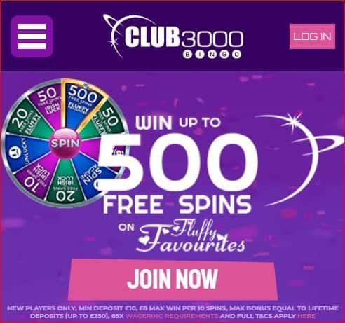 club 3000 bingo logo