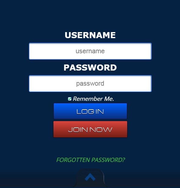 Top Dog Slots login Fluffy Spins login page