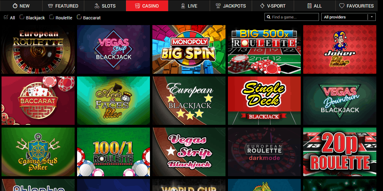 Azimut Casino Game Page