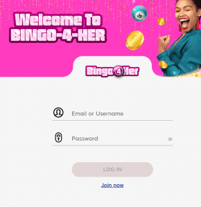 bingo4her login
