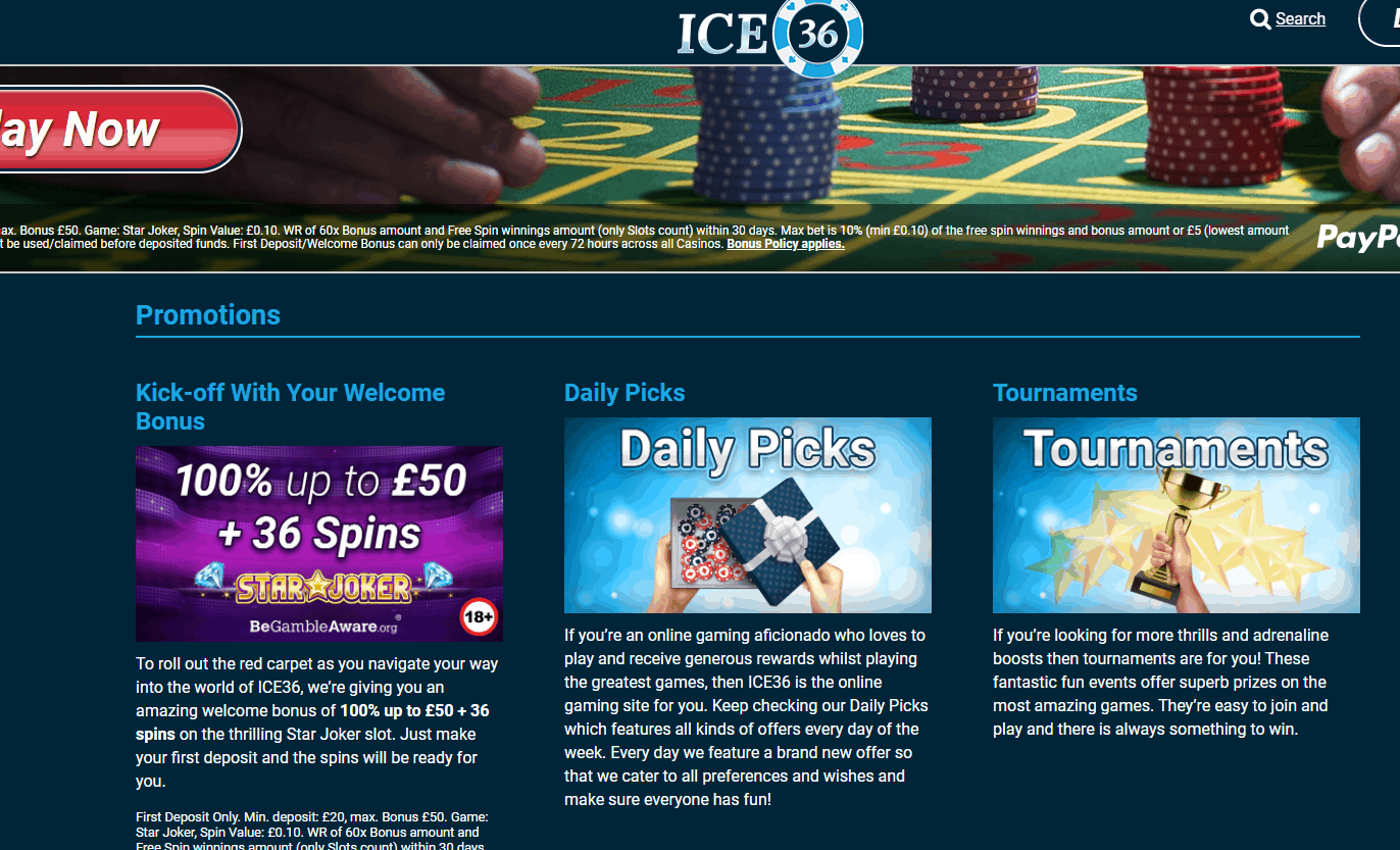 ice36 casino promotions