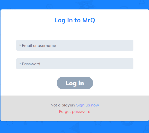 mrq login page