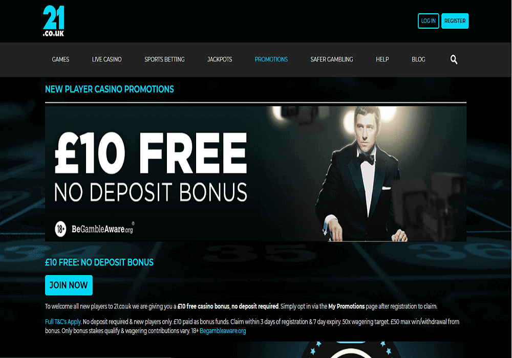 Pink Casino promotions page