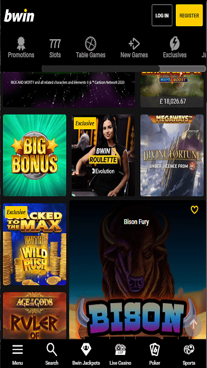 Bwin game mobile