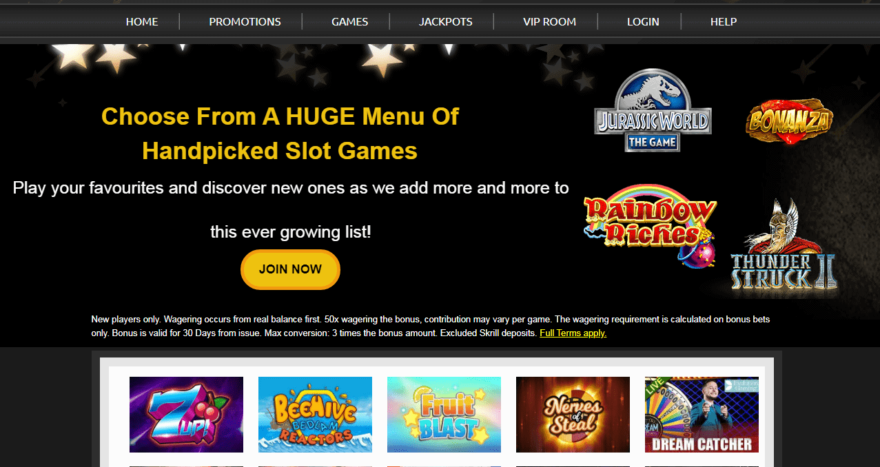 Charming Slots Home Page