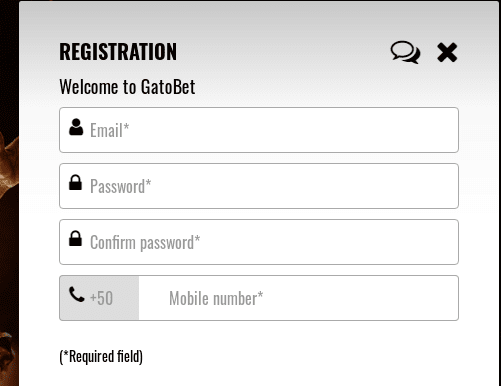 Gato bet SignUp