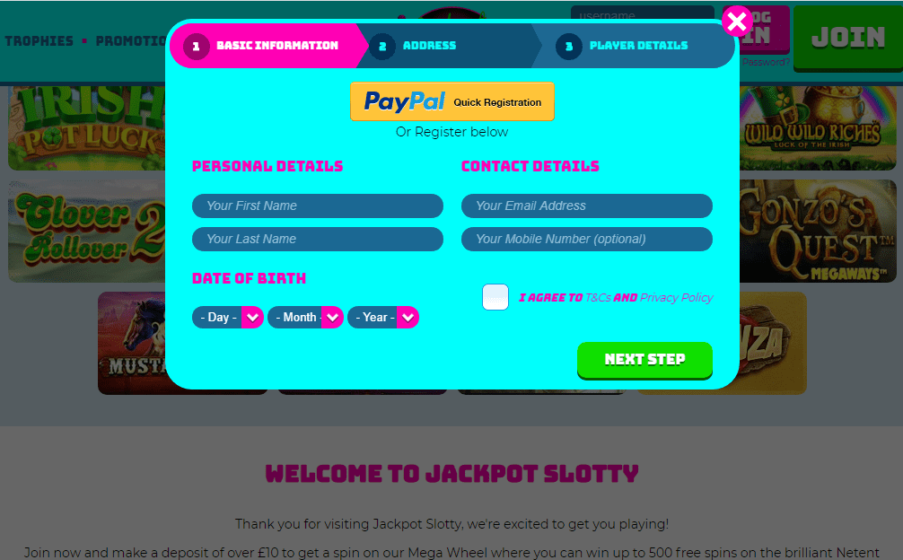 Jackpot Slotty signup Jackpot Slotty signup
