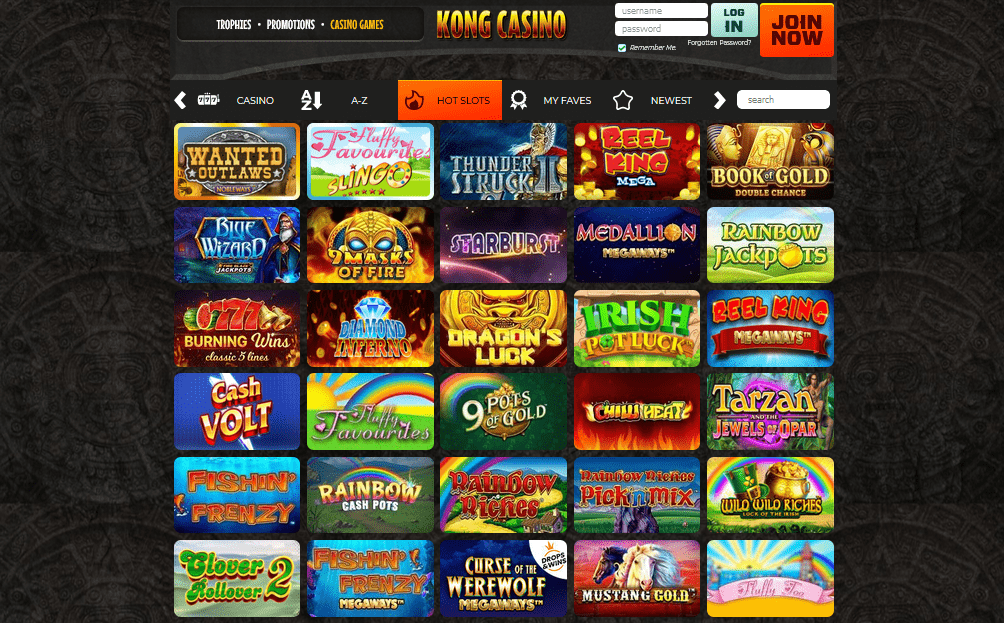 Kong Casino games