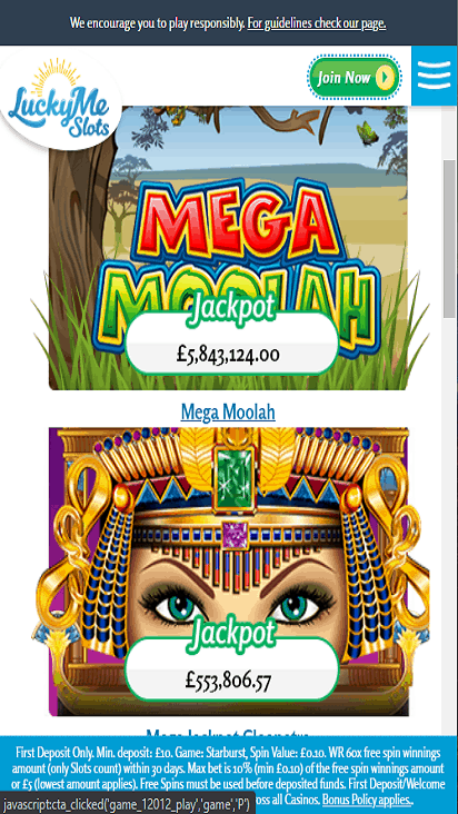 LuckyMeSlots game mobile