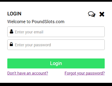 Pound Slots Login