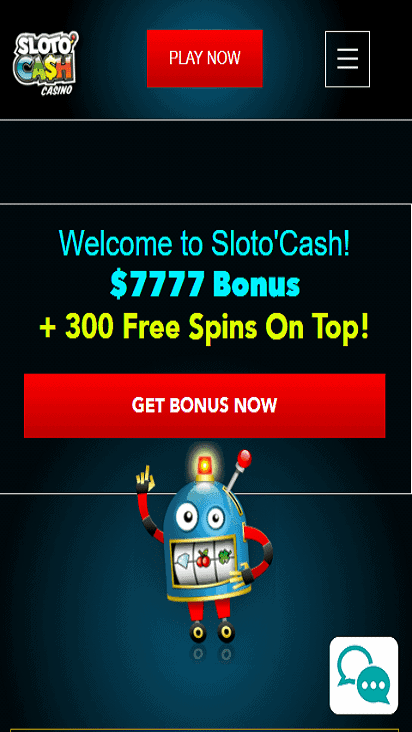 SlotoCash home mobile