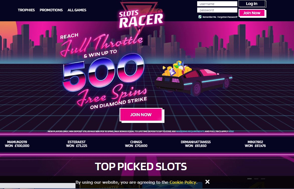 Slots Racer Home