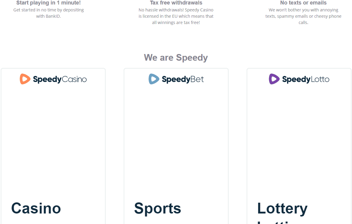 Speedy Casino promotions