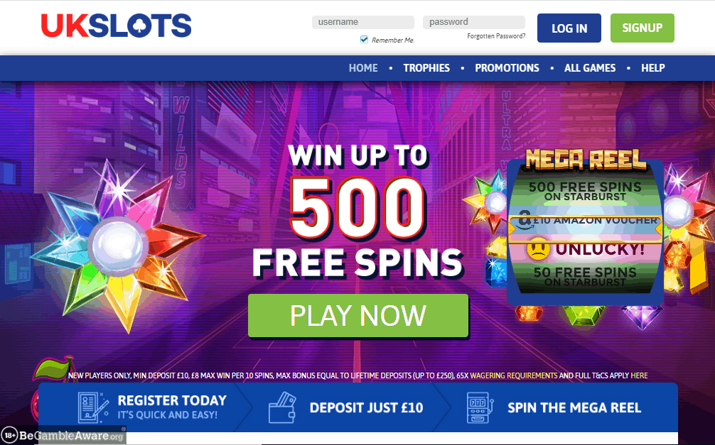 UK Slots home page