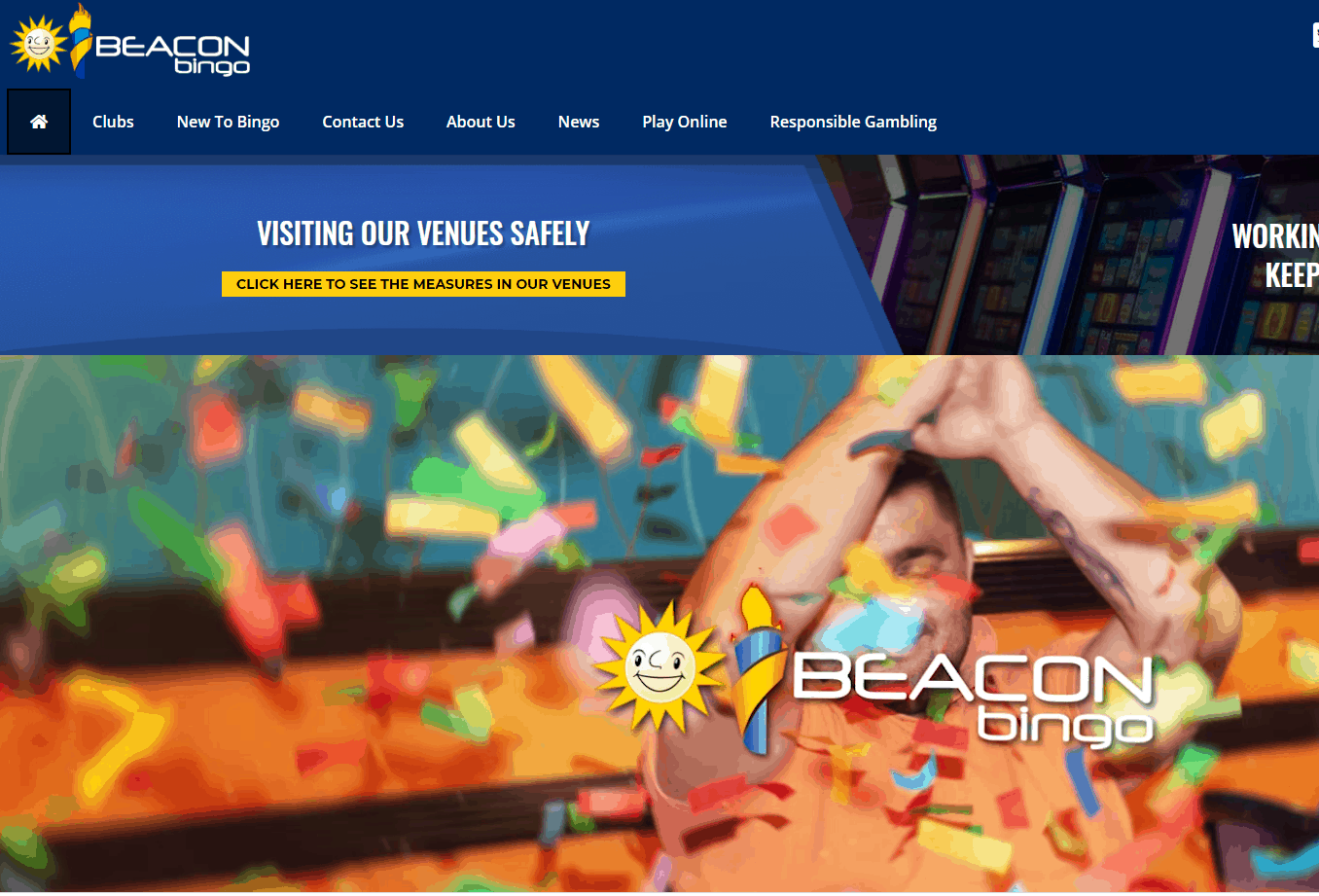 Beacon Bingo homepage