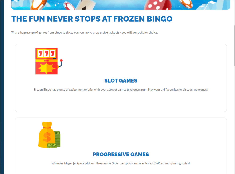 frozen bingo games