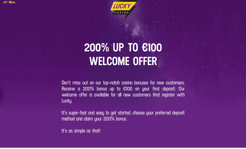 lucky casino promotions