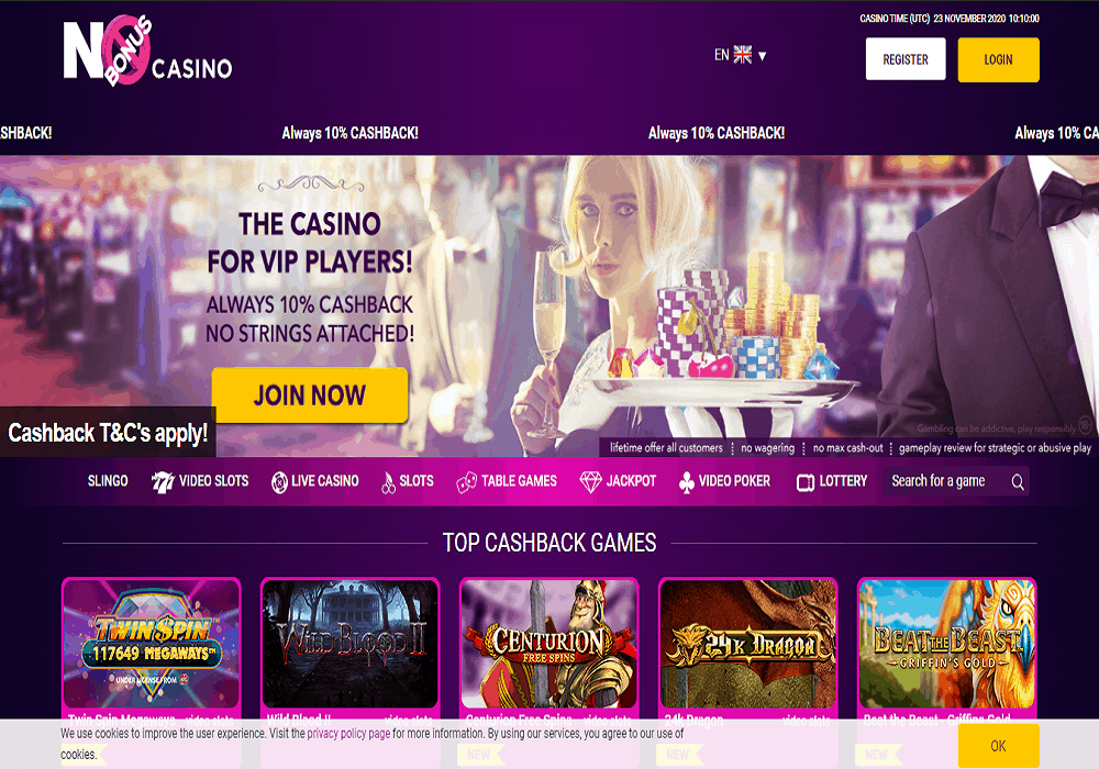 All British Casino home page