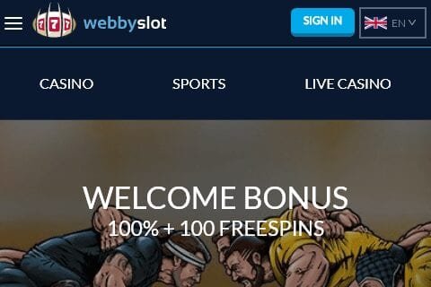 webbyslot front image