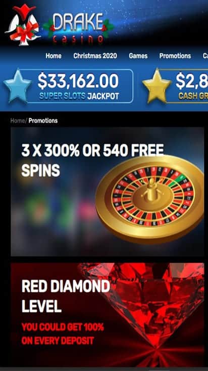 Drake Casino promo mobile