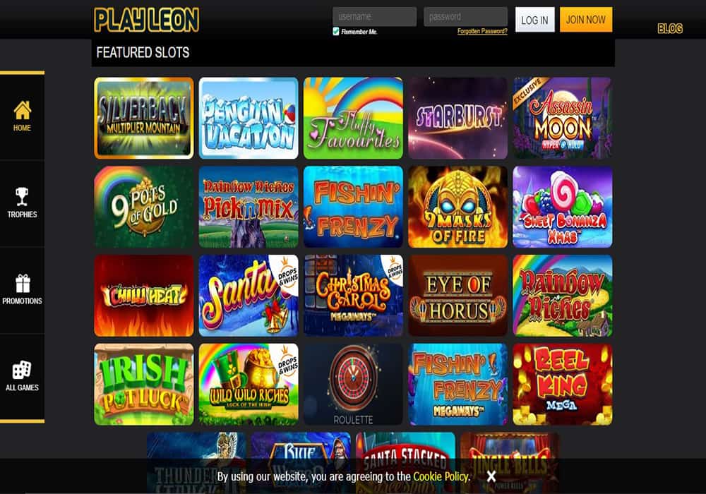 888 Casino games page