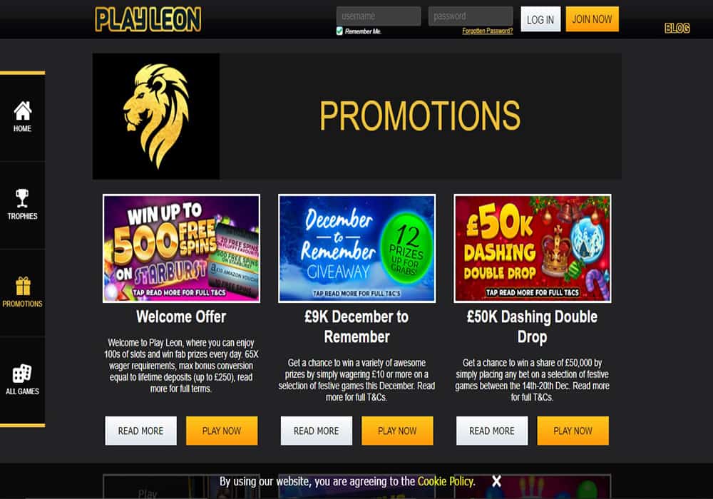 888 Casino promotions page