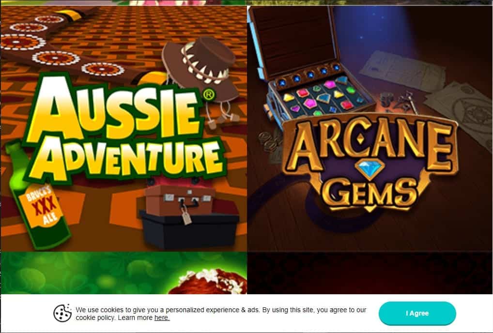 888 Casino games page