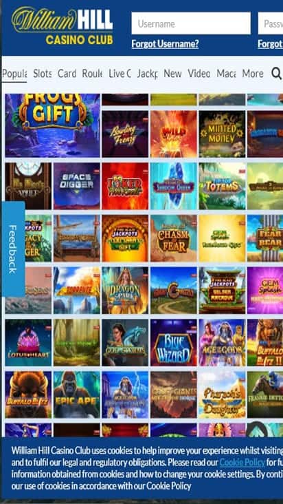 william hill casino game mobile