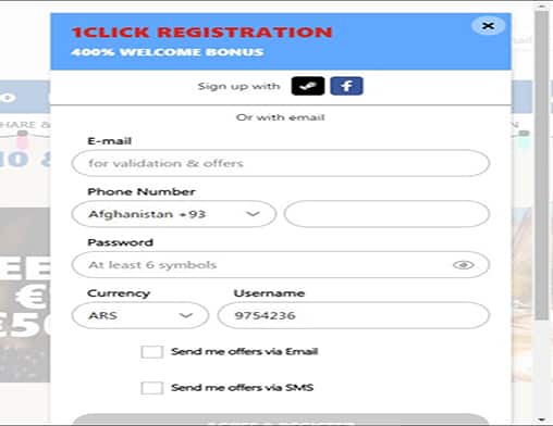 bet clic sign up