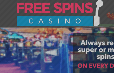 free spins casino front image