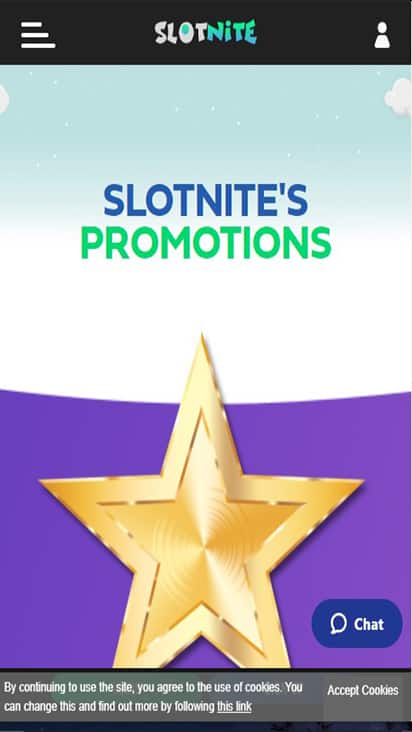 Slotnite promo mobile