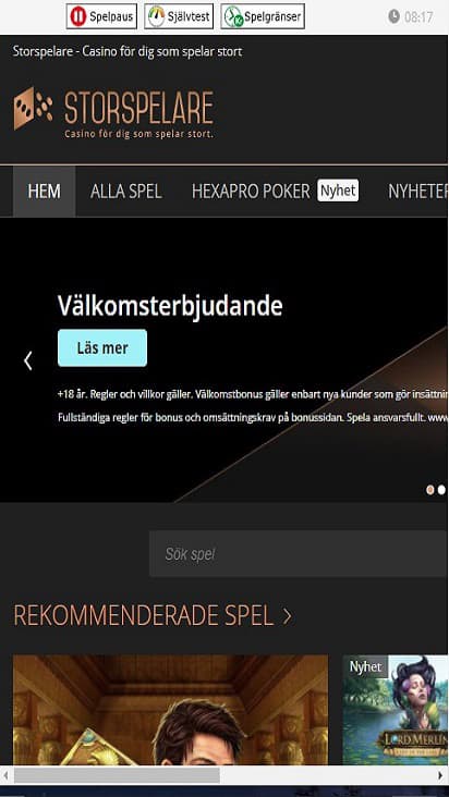 Storspelare home mobile