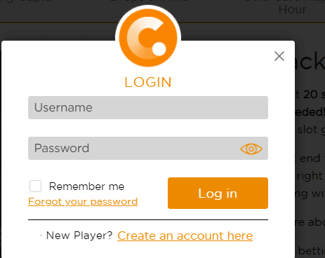 casino com login