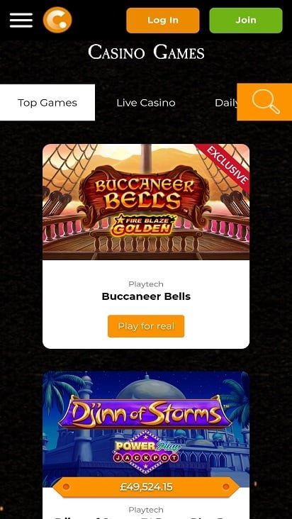 Casino.com games page