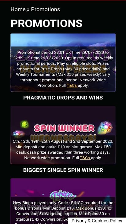 Fruity wins promotions page