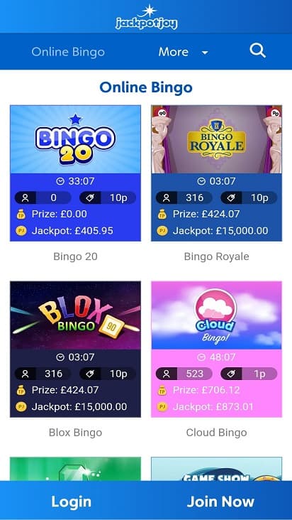 Jackpot joy games page