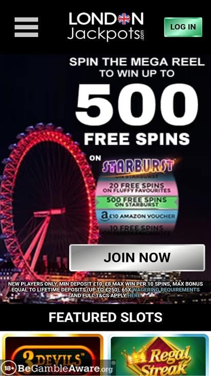 London jackpots home page