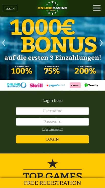 Online casino-eu home page