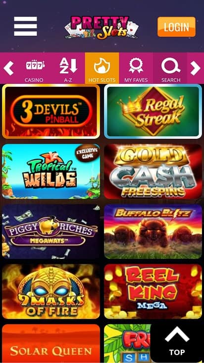 Pretty slots games page