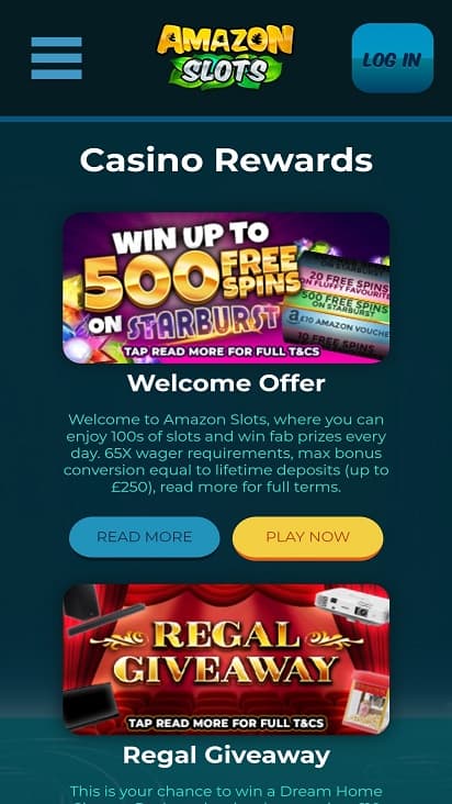 amazon slots promotions page