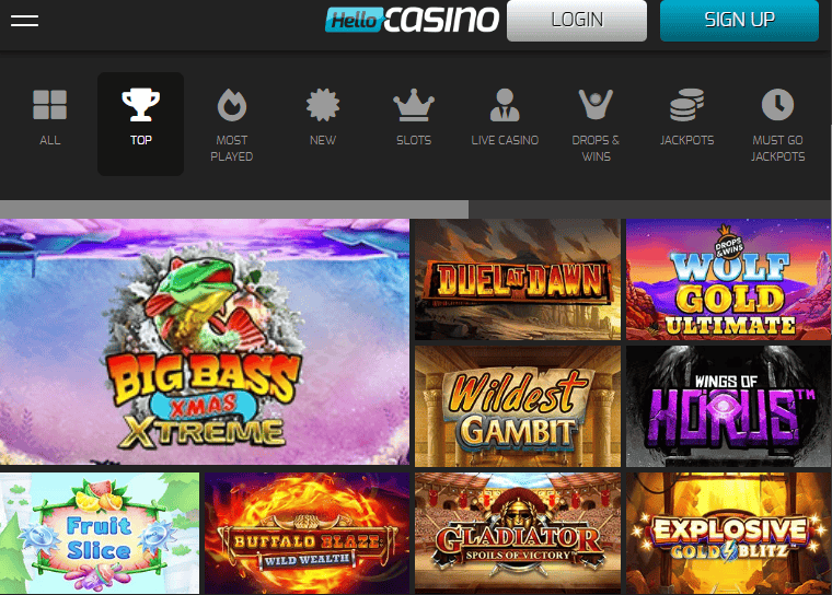 hello casino games