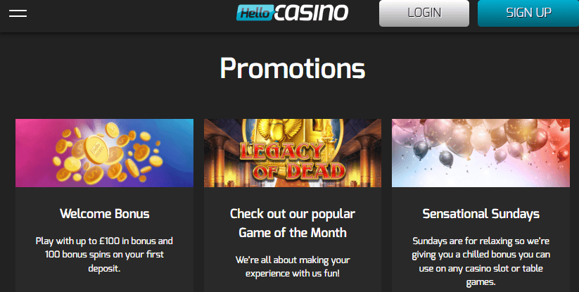 hello casino promo