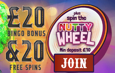 nutty bingo welcome