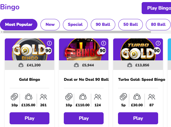 mecca bingo games